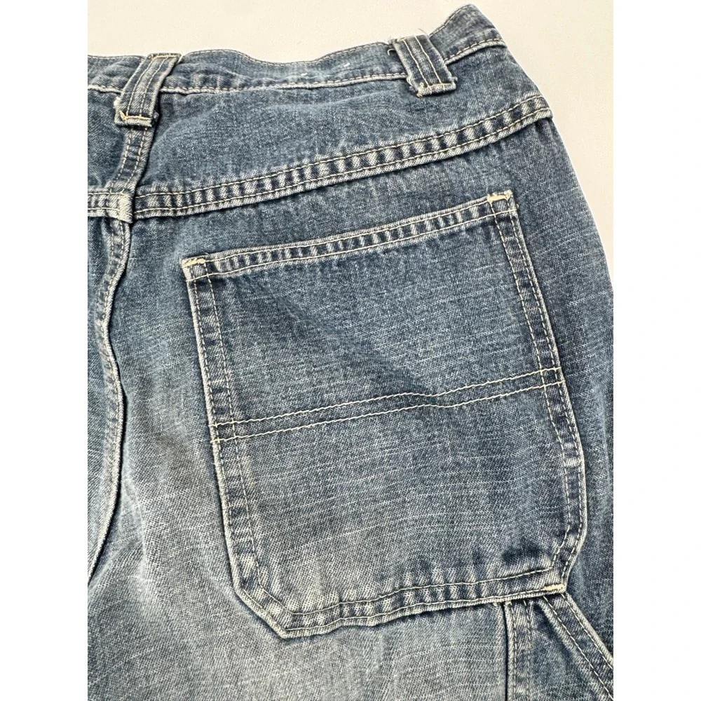 Old Navy Carpenter Jeans Mens 30x30 Blue‎ Vintage 2002 Relaxed Workwear Utility